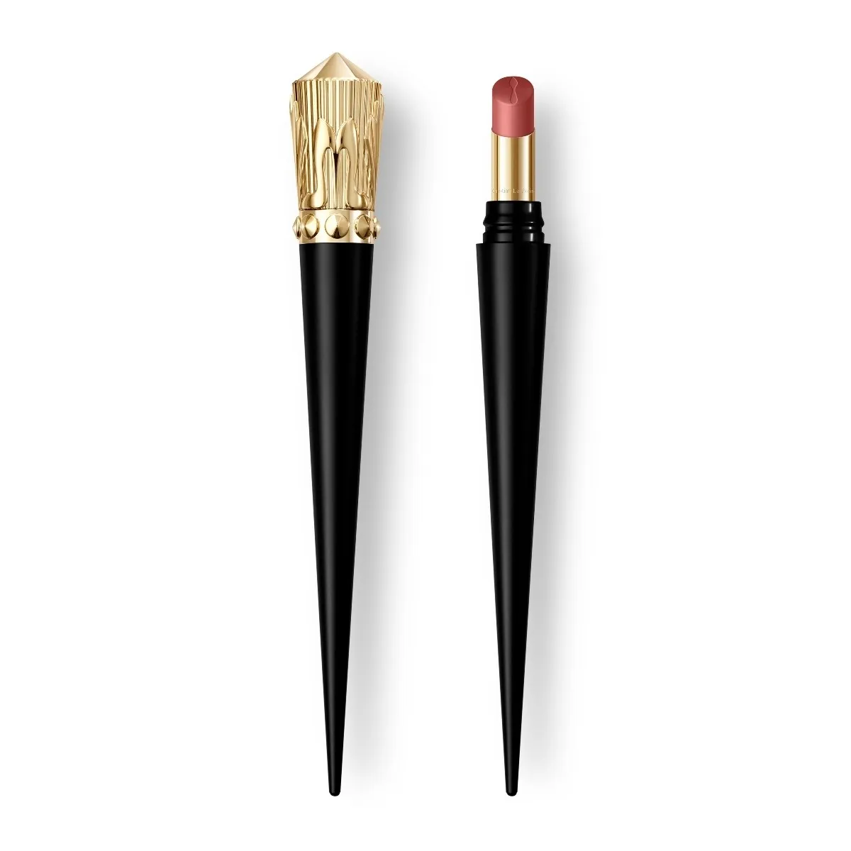 Christian Louboutin Rouge Stiletto Lumi Matte – Matte Lipstick – Peach Cabaret 013L - Beauty - front view